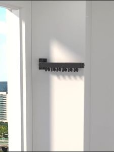 2/3 Layer Balcony Wall Mounted Clothes Drying Rack Retractable Foldable Clothes Hanger Save Space Penyangkut Lipat 折叠衣架