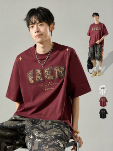 SZON | Ins Streetwear Leopard Embroidered T-Shirt