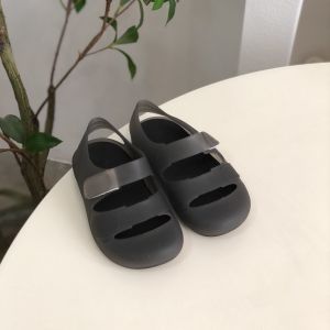 Childrens Jelly Shoes Candy Colored Soft Padded Head Hollow out Plastic Roman Sandals Beach Water Shoes for 1-5 Years Old Boys And Girls