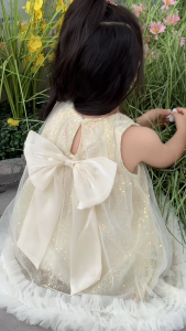 BALALE Gaun Putri Gaun Pengantin Gaun Pesta Anak Perempuan Usia 2-7 Tahun