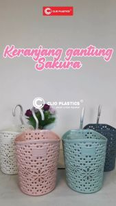 CLIO Keranjang Mini Sakura 1 LUSIN - Storage Basket Serbaguna