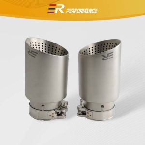 ER Exhaust Tips Matte Stainless Steel Car Exhaust Muffler Tips Tail pipe Exhaust System tail Pipe Nozzle for muffler