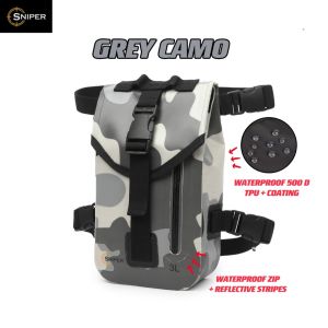 LAZ043) [2023 NEW 4in1STYLE] 3L SNIPER WATERPROOF SLING BAG LEG BAG WAIST BAG CHEST BAG DRY BAG Motorcycle bag Outdoor bag