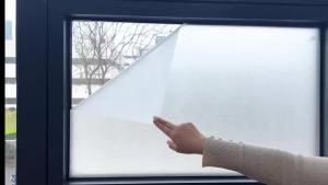 Frosted Privacy Window Film Matte Anti Glare Heat Insulation UV Block Shatterproof for Living Room Bedroom Bathroom Kitchen