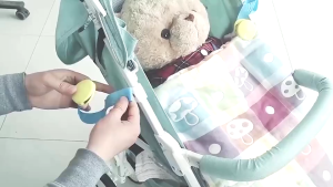 ที่หนีบผ้ารถเข็นเด็กกันลื่น เครื่องมือรถเข็นเด็กคลิปผ้าห่ม รถเข็นเด็กทารก1คู่ทำจากโพลีเอสเตอร์ปลอดภัย