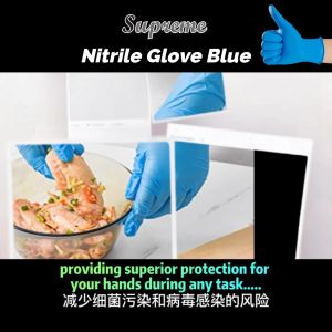 Supreme Powder Free Nitrile Blue / Dark Blue Disposable Glove 100 pcs/Box Multipurpose