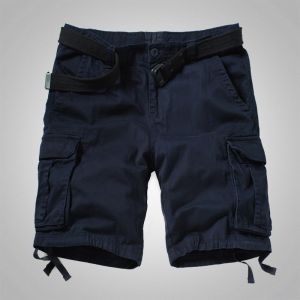 YUANZOU | Quần Short Đơn Giản Nhiều Túi
