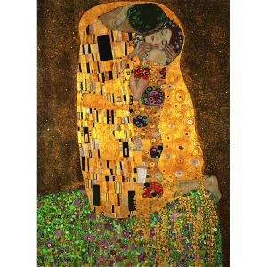 Jigsaw Puzzle 1000 Pieces for Adult Fine Artwork Klimt The Kiss Environmentally Friendly Paper Christmas Gift Toy