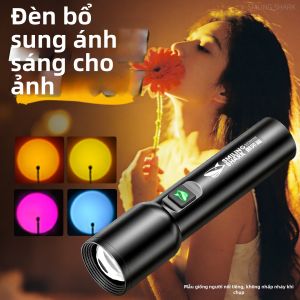 SMILING SHARK | Đèn Bổ Sung Chụp Ảnh RGB Bốn Nguồn Sáng