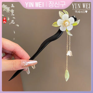 Yin wie hoa phong cách retro Kẹp Tóc Nữ Chất lượng cao 2024 mới sườn xám kẹp tóc Hanfu Mũ khí chất
