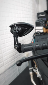 Rocket Bar End Side Mirror Cast Alloy HD Lens Fully Adjustable Universal