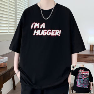 Short Sleeve T-Shirt Mens Casual round Neck Printed Cotton Polyester Blend Summer New Style Vintage American Brand for Teens