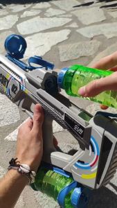 2024 Summer Automatic Luminous Electric Water Blaster Gun Summer Beach Toy Kids Children Boys Girls Adults Mercury M2