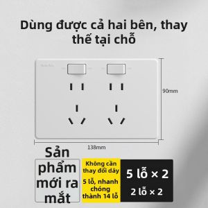 jabra | Đầu Cắm Tường Mở Rộng LED Điều Chỉnh Sáng Mỏng Siêu Bền Thay Thế