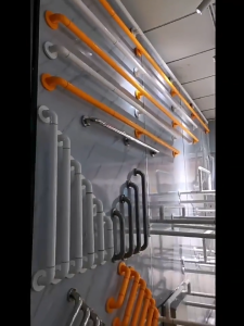 Stair Handrails Aisle Handrails Bathroom Handrails Internal Steel Pipes Extra Thick Bathroom Barrier-free Elderly Handrails Specially Designed for Nursing Homes Kindergartens and Hospitals Non-slip Stainless Steel Punching Installation