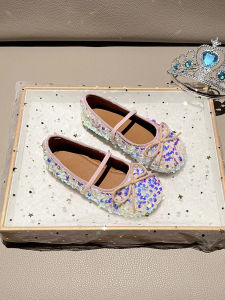 Spring New Fashionable Girls Princess Shoes Anti-slip Soft Bottom Single Shoes Cute Little Girl Leather Shoes HILWTUW Brand