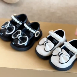 Sepatu Bayi Anak Perempuan Pita Imut Usia 1 - 3 Tahun Baby Shoes Prewalker Sepatu Loafers Anak Cewek Casual Nyaman Di Kaki - Bisa COD Bayar Ditempat