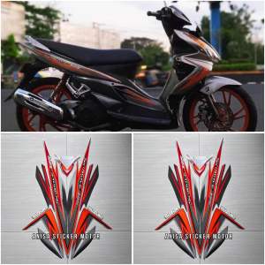 STIKER STRIPING MOTOR SKYWAVE 125 2008 2009 SILVER