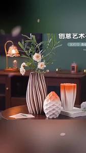 Handcrafted Ceramic Flower Vase Wabi-sabi Style Home Decor Gift