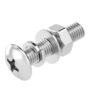 GUWANJI | 304 Stainless Steel Cross Pan Mushroom Head Screw Nut Set M2-M8