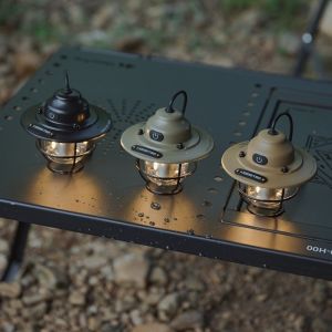 Shine Trip กลางแจ้ง Retro Smalldroplight โคมไฟตั้งแคมป์ โคมไฟบรรยากาศ ชาร์จ USB เต็นท์แสง LED Camping Hangling โคมไฟ