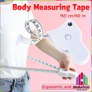 Self-tightening Body Measuring Tape Ruler Sewing Tailor Dressmaking Tape Measure 150cm Retractable