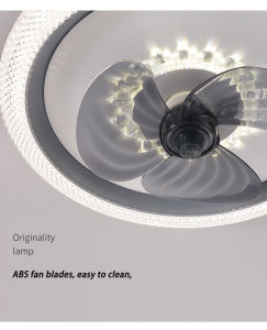 19 Inches Ceiling Fan With Light Remote Control Modern Ceiling Fan Light Chandelier Ceiling Fan Ceiling Light With Fan 1-year warranty LED Nordic Modern Industrial  Silent 6 Speeds 3 Blades Big size Ceiling Fan