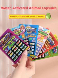 JIEXI | Expandable Animal Shaped Sponge Capsule Bath Toy