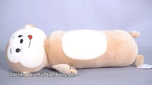 Gối ôm con khỉ siêu đáng yêu (65cm) vải miniso mềm mịn an toàn cho trẻ nhỏ hàng loại 1 siêu êm (màu nâu kem)