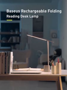 Baseus LED bedside desk study lamp Dimmable Office Light Foldable Table Lamp Smart Adaptive Brightness Bedside Lamp