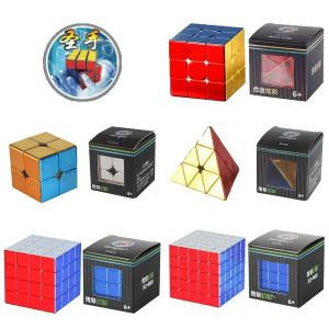 [Picube] SengSo Metal 3x3 Magnetic Alloy Golden Metallic Cubo Magic Cube Puzzle Speed 3x3x3 Magico Cubo Кубик Рубика Cibo Toy