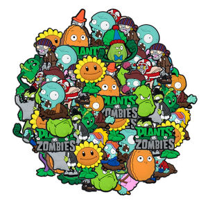 hot toys | 10-100pcs Mixed Plants Cartoon Game for Shoe Charms Accessories for Classic Clog Shoe Decoration Fit Wristband Kids Gifts