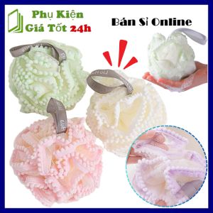 Bông Tắm Tròn Bọt Biển Cao Cấp Siêu Tạo Bọt Kì Cọ Tẩy Da Chết - Bông Tắm Lưới Mềm Mại - Lưới Tắm Tạo Bọt Cọ Lưng Kỳ Gét Tay Chân Tiện Lợi