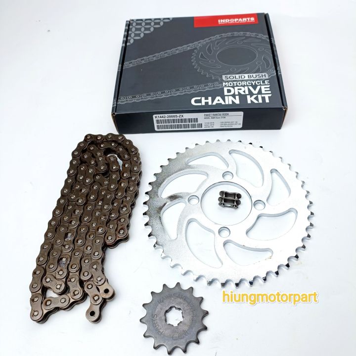 GEAR SET GEAR PAKET KAWASAKI ZX130 ZX 130 MERK INDOPARTS 420SB