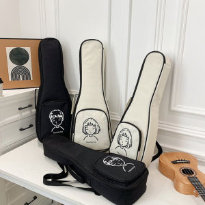 23/26 Inch Small Guitar Storage Bag Cotton Thickened Shoulders Ukulele Backpack Large Capacity Lightweight Piano Bag