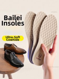 NUOXINXIAO | Mens Leather Shoe Insoles Enhanced Cushioning Long Standing
