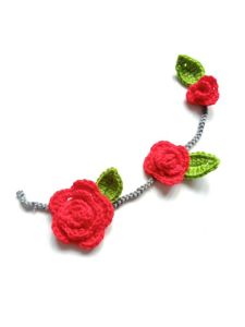 Hand Crochet Cotton Yarn DIY Kit for Knitting Sweater Scarf Handmade Flowers Leaves Accessories Fresh out Fashion Accessories