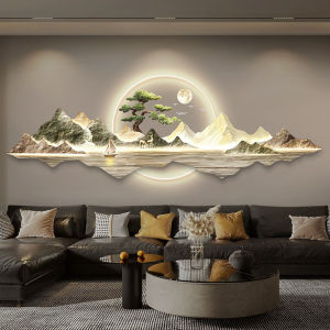 Luxury High-end New Chinese Style Large Atmosphere Living Room Decorative Painting