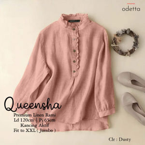 Baju Atasan Wanita Jumbo Blouse Kekinian Model Terbaru Bigsize Terbaru QUEENSHA