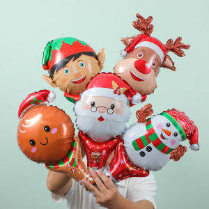 Yespery giáng sinh tay bóng bay Santa Claus Snowman Elk đồ chơi bơm hơi Kid trang trí Giáng sinh Quà Tặng