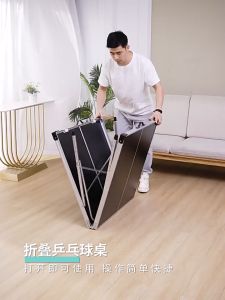 Childrens Portable Table Tennis Table Household IndoorOutdoor Foldable Lifting Table Tennis Game Set Camping Table