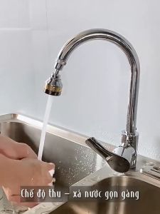 Dây Nối Đầu Vòi Nước Tăng Áp Có Nút Điều Chỉnh 3 Chế Độ - Xoay 360 Độ