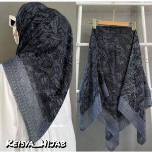 Hijab Segiempat Motif Pegunungan/Jilbab Voal premium