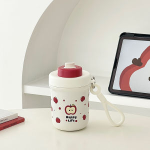 Cốc Nước Giữ Nhiệt Dung Tích Nhỏ Dễ Thương Apple Dành Cho Nữ Cốc Trà Di Động Cốc Uống Thẳng Cốc Đựng Trà Cốc Bằng Thép Không Gỉ
