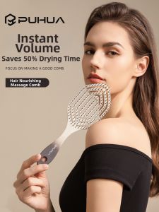 PUHUA | Wet & Dry Massaging Comb for Straight and Curly Hair