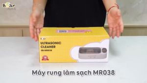 Máy Rửa Trang Sức Cọ Trang Điểm Bằng Sóng Âm Bear Vệ Sinh Kính Mắt Lens Đồng Hồ Phụ Kiện Trang Sức SB-MR038
