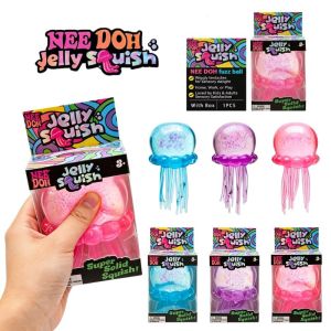 Schylling Confirmed Needoh Fuzz Ball Jellyfish Squishy Blind Box Stress Relief AntiAnxiety Squeeze Toy Party Prop Gift Wholesale