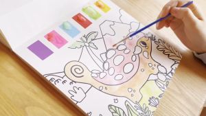 Hoshi Baby x Tookyland Paint with Water Painting Coloring Book Arts & Craft Toy for Toddlers 36Mos