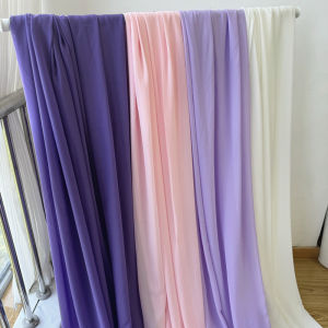 Chiffon fabric for dresses dresses skirts shirts clothing decorations and DIY sewing projects pink and purple