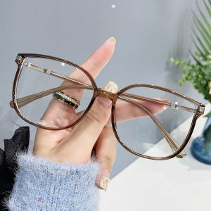 JN IMPRESSION New Irregular Frame Anti-Blue Light Glasses Casual Large Frame Glasses